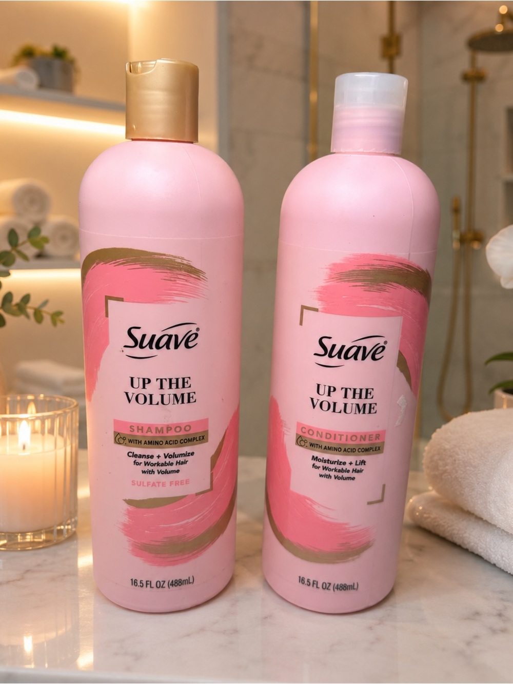 Suave Shampoo UP THE VOLUME 16.5oz Shampoo + Conditioner Cleanse Moisture Lift
